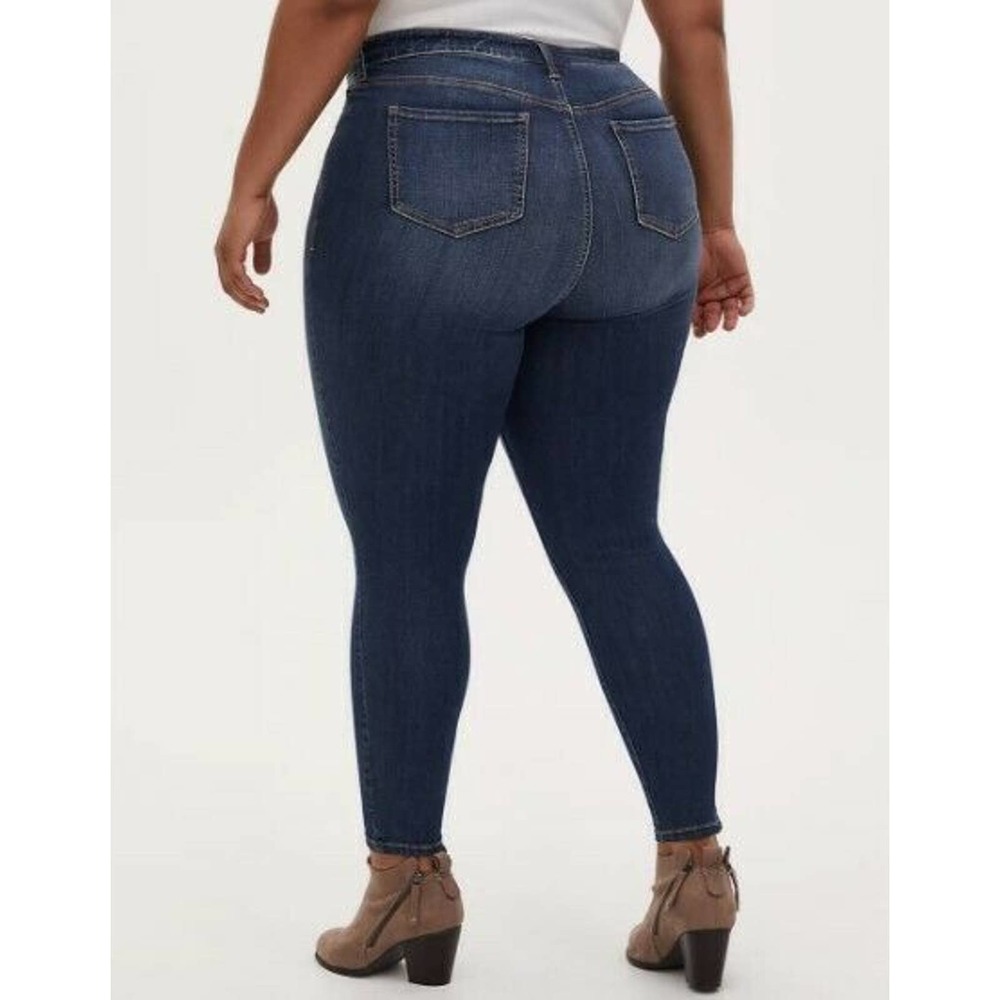Torrid Sky High Skinny Jeans 14S Dark Wash Blue